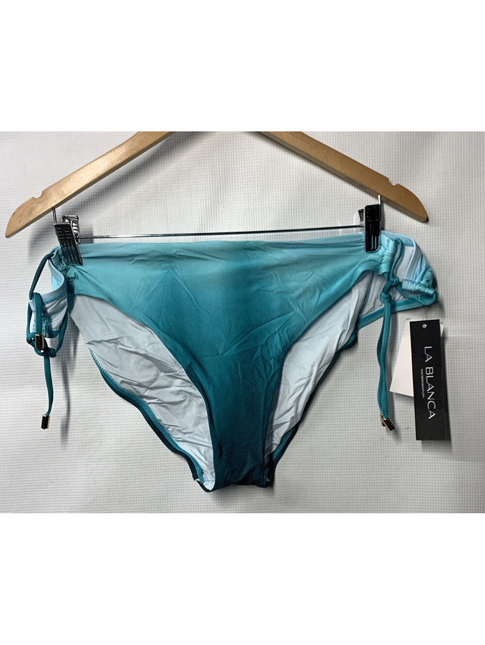 La Blanca Side Loop Hipster Bikini Swimsuit Bottom Size 16 Swimwear Underwear